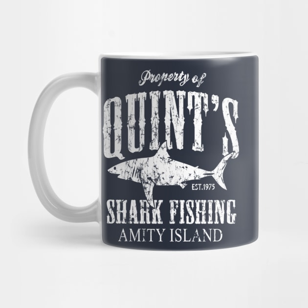 Quint's Shark Fishing Retro Amity Island by E